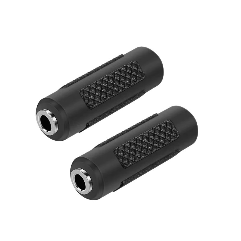 Stereo Aux Adapter 3,5 mm Buchse auf Buchse Audio Verlängerung Kabel in Schwarz - Bild 2