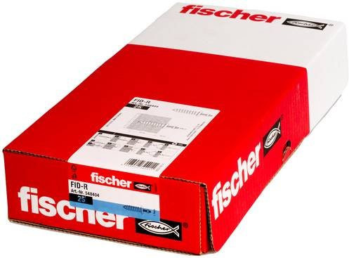 Fischer FID-R Dämmstoffdübel 548404 in Weiß und Rot, 25 Stück - Bild 1