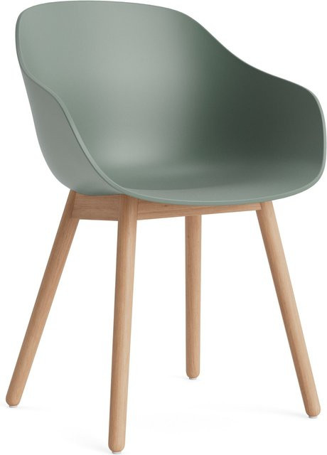HAY About A Chair AAC 212 mit Armlehnen in Grün aus Holz mit organischem Design - Bild 1