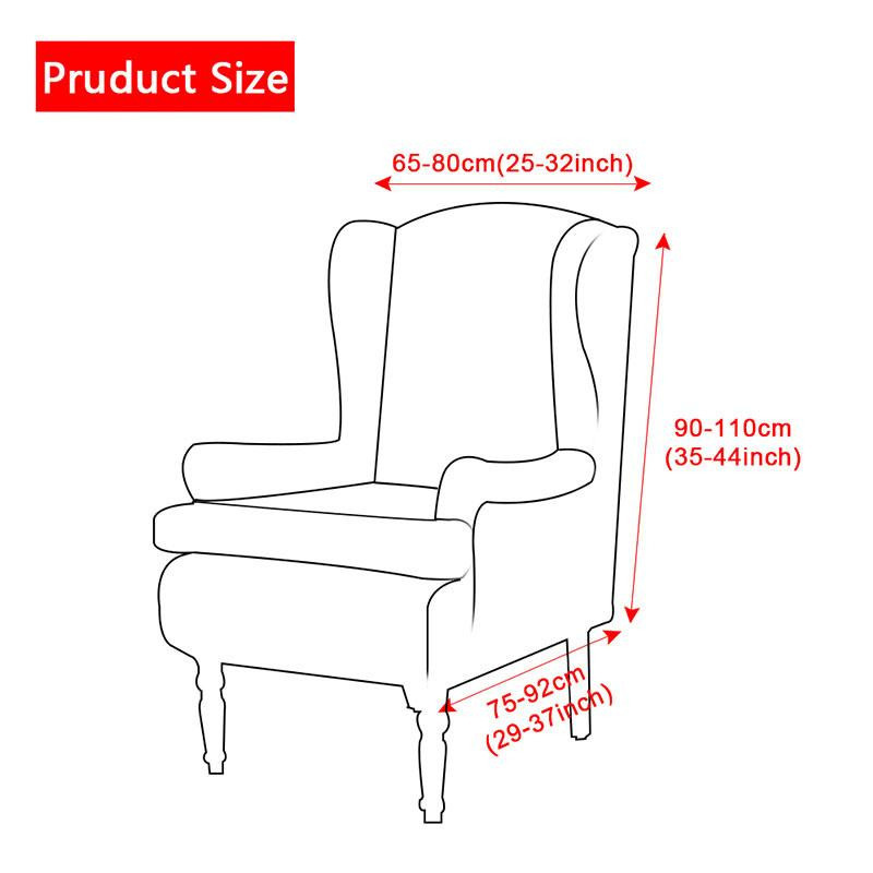 Levivel Elastische Ohrensessel Abdeckung aus Stretch-Stoff für dein Wohnzimmer - Bild 3