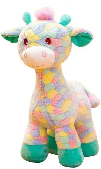 Kidsly Hirsch Puppe Regenbogen Farbe Plüsch Giraffe, Plüschkissen, ab 3 Jahre - Bild 1