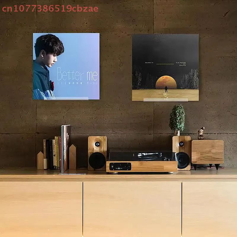 Hoeaden Wandhalterung für Schallplatten aus transparentem Acryl zur Präsentation deiner LPs - Bild 2