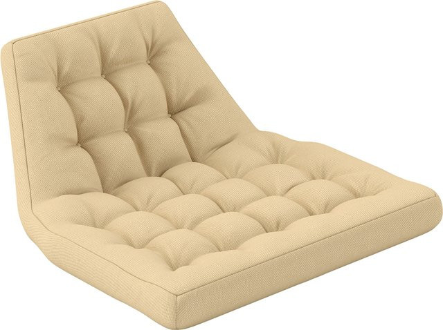 Outsunny Sitzkissen mit Rückenlehne beige, wasserabweisendes Polster für Schaukelstühle und Hängekörbe, B/H/T: 120 x 100 x 8 cm - Bild 1