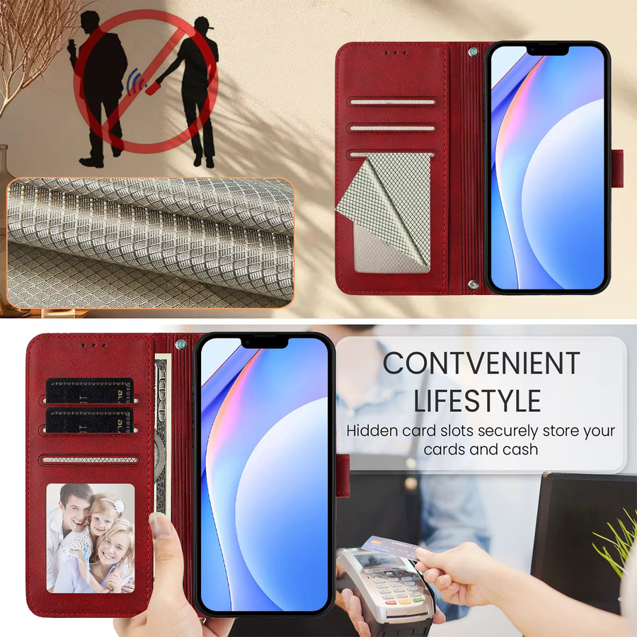 3D Bär Leder Handyhülle als Brieftaschen-Etui für Samsung Galaxy Modelle in Pink oder Rot - Bild 3