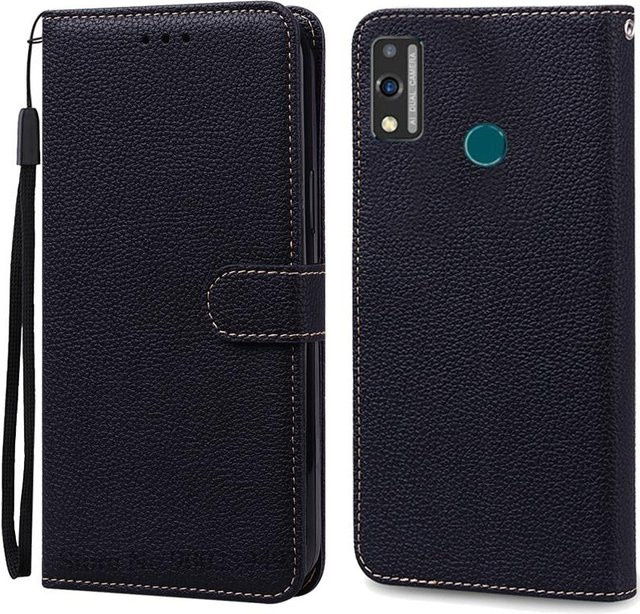 Huawei Honor 9X Lite Lederhülle Brieftasche Flip Case in Schwarz für JSN-L21 JSN-L22 JSN-L23 - Bild 1