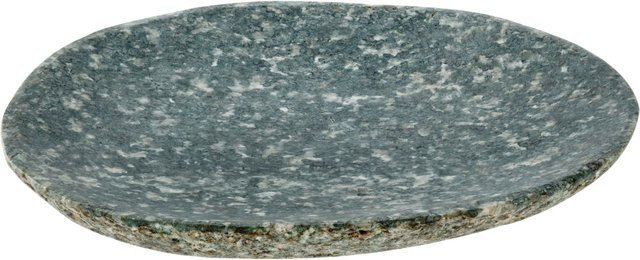 VEGA Teller Panaro flach in Grau mit organischem Design, B: 18 cm, T: 21 cm, H: 2 cm - Bild 1