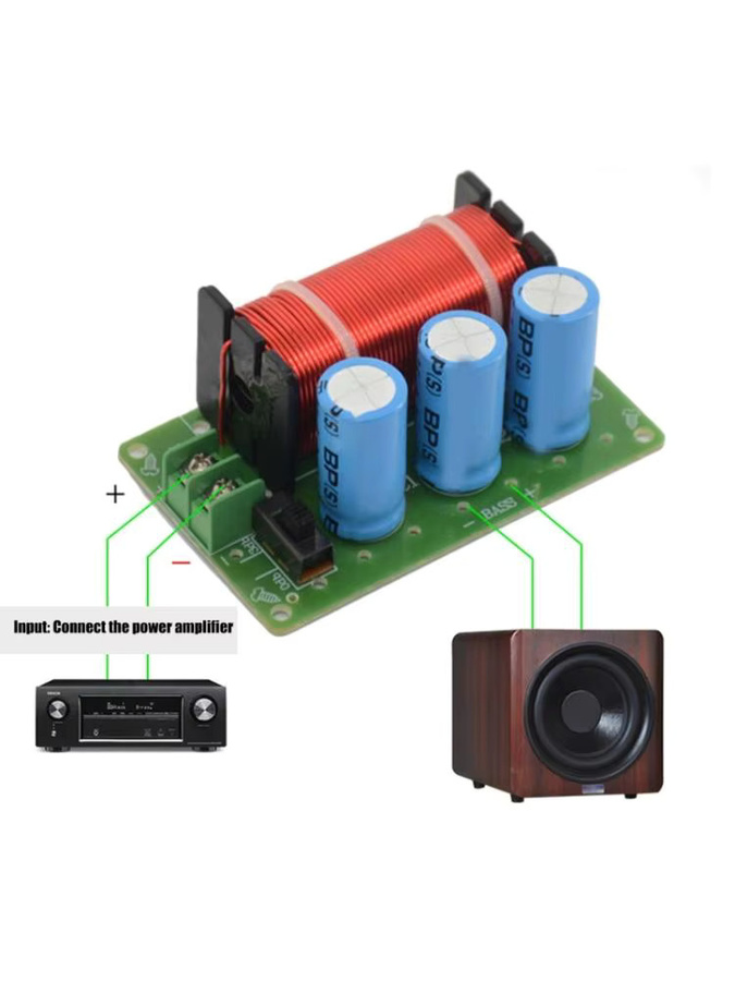 WEAH-85 Hochleistungs-200-W-Subwoofer-Crossover-Filterplatine Bassfrequenzteiler in Multicolour - Bild 4
