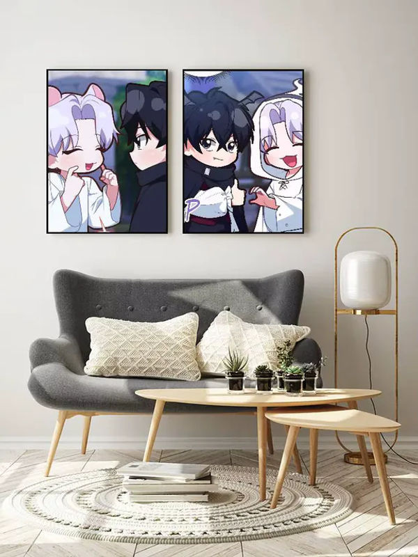 Moetch Anime BLV-Virtual Strangers Poster Aufkleber, wasserfester Wandkunstdruck für Wohnzimmer und Schlafzimmer, mehrfarbig - Bild 6