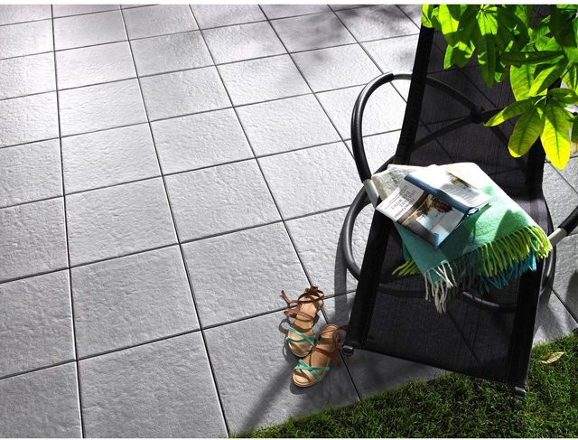 Terrassenplatte Sincera Grau aus Beton, B/T/H: 40 x 40 x 3,8 cm - Bild 1