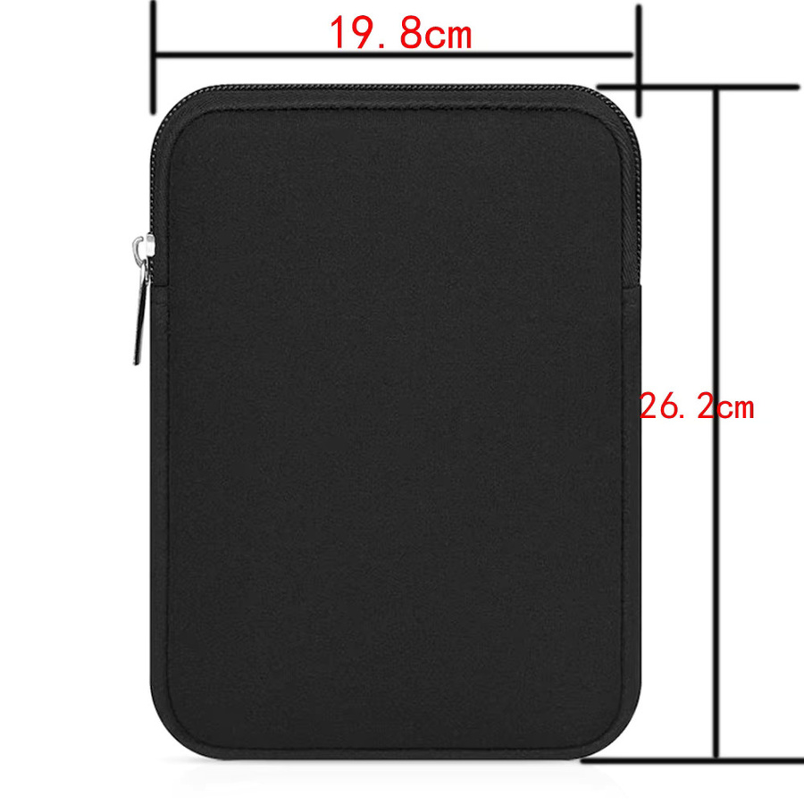 Ropada Universal Tablet Hülle mit Reißverschluss für Samsung Galaxy Tab S7 S6 Lite S4 S3 S2 A7 A8 9,7 bis 11 Zoll in Grau oder Schwarz - Bild 2