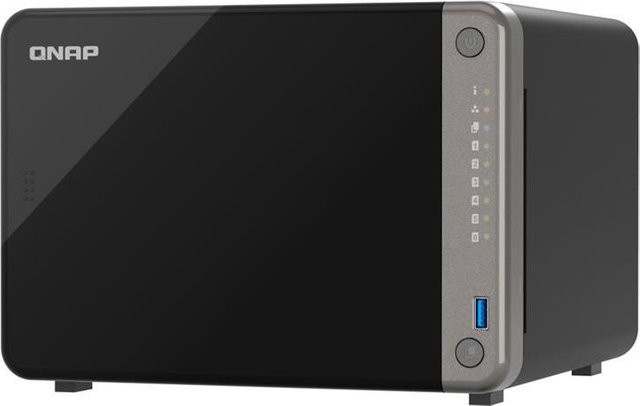 QNAP TS-AI642 NAS-Server in Schwarz mit 6 Schächten, 8 GB RAM und Gigabit/2.5 Gigabit Ethernet - Bild 1