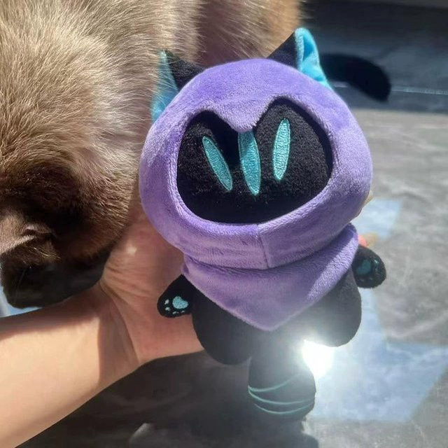 Yiran toy Valorant Omen Katze Plüschtier, 10cm, ab 14 Jahren - Bild 1