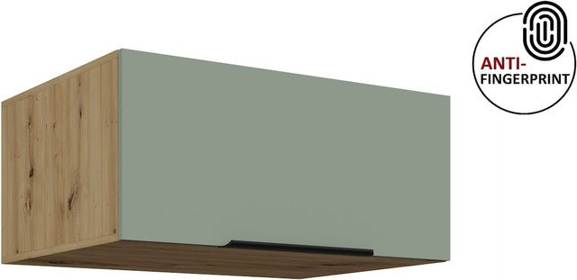 Küchen Aufsatzschrank ARIA in Aquamarin matt mit Anti-Fingerprint-Beschichtung, Breite: 80 cm - Bild 1
