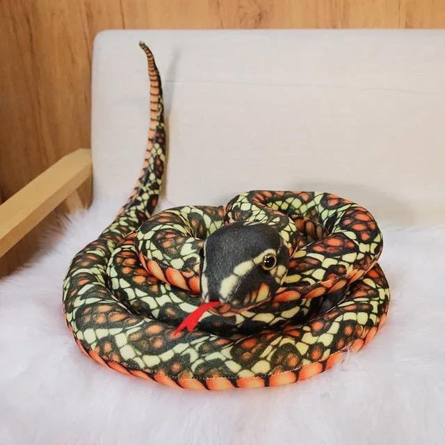 Yiran toy Python-Stofftier-Schlange, Plüschtier, ab 0 Jahre, bunt/mehrfarbig - Bild 1