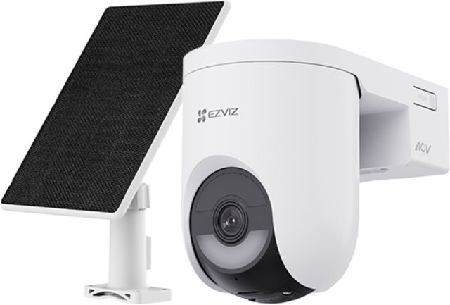 EZVIZ HB8 Lite Außenkamera mit Solarpanel in Weiß - Bild 1