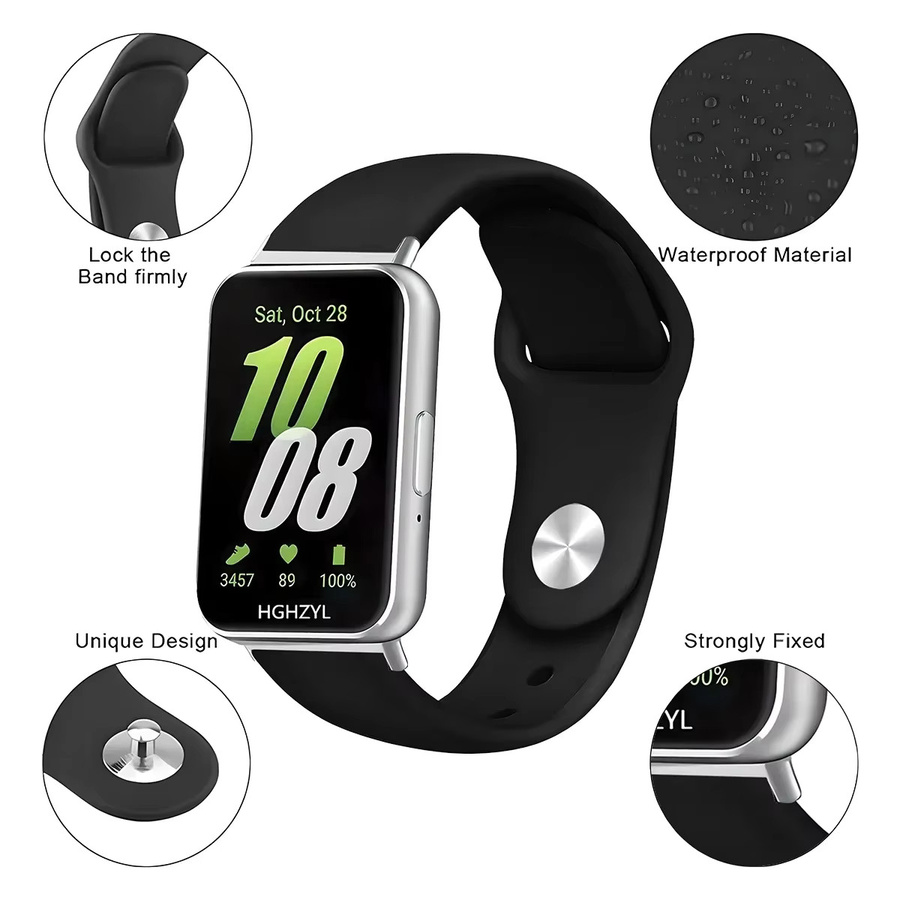 CAOWTAN Uhrenarmband Silikon, Samsung Galaxy Fit 3, Unisex - Bild 3