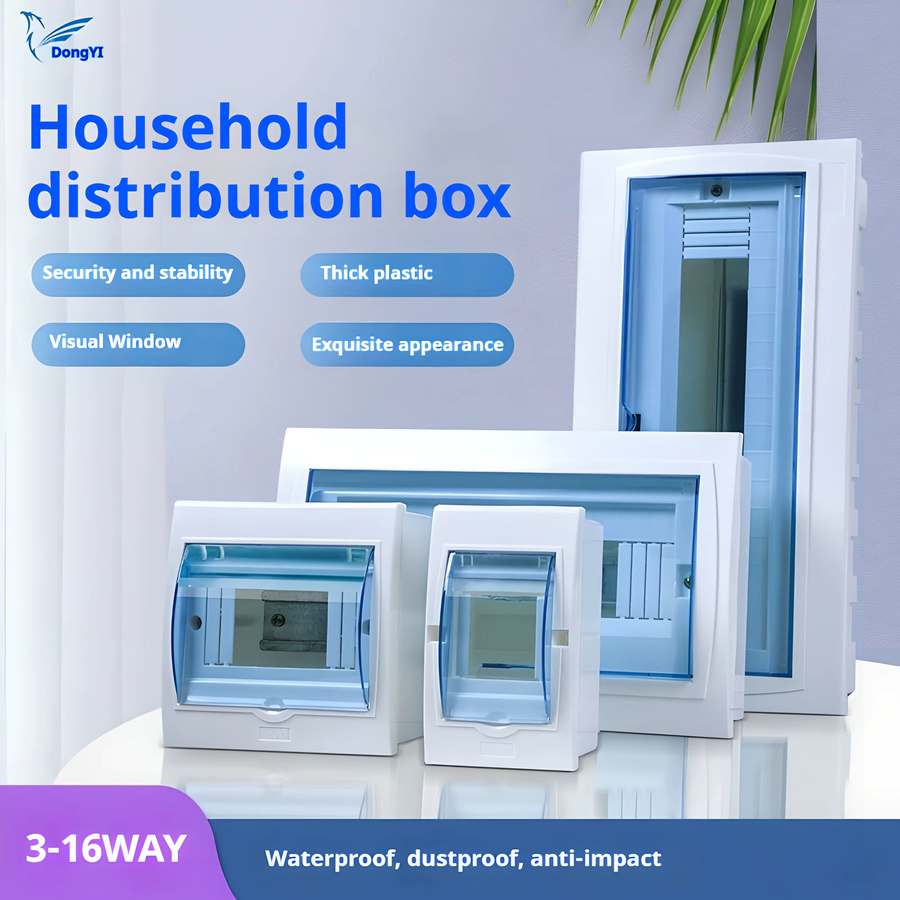 DONGYI Home Elektrischer Verteilerkasten HT-Serie aus Kunststoff, 5–8 Wege, IP65 wasserdicht, Farbe: Weiß - Bild 4