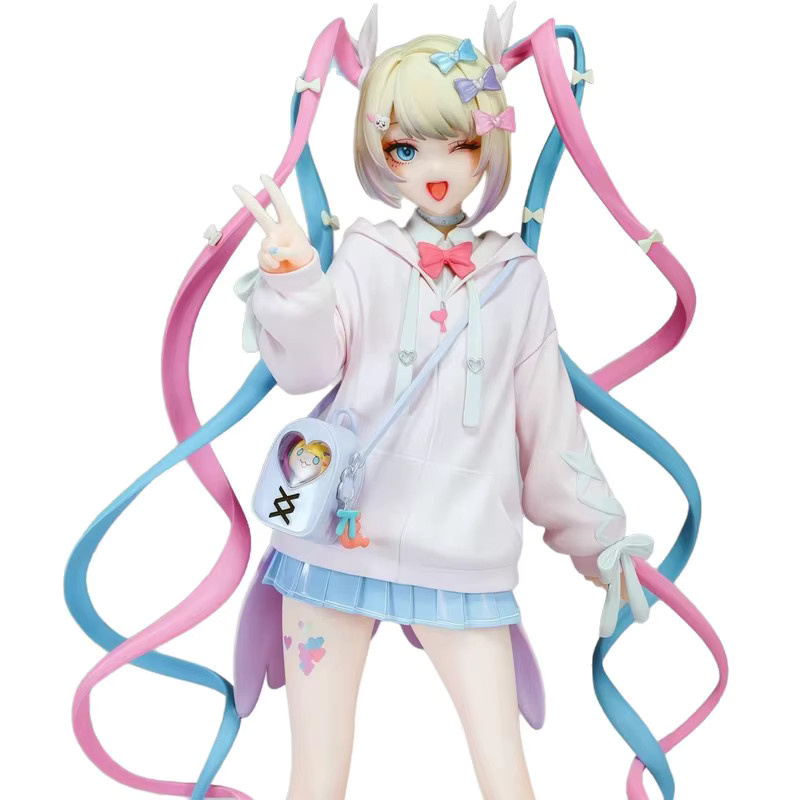 Bandai Angel Chan Limited Edition Anime-Mädchen GK-Statue, bewegliche Sammlerfigur, zweidimensionales Modell, Desktop-Ornament, trendiges Spielzeug - Bild 2