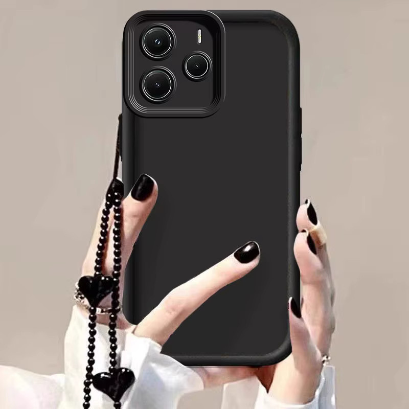 Xiaomi Sky Eye Silikon Handyhülle mit Lanyard für Redmi Note 14 14S 14ProPlus 13 14Pro 13Pro 12 12S 12R 12Pro in Schwarz oder Weiß - Bild 2