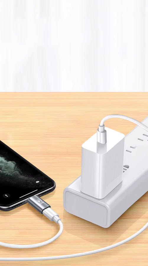 OTG-Adapter für iOS Lightning auf USB-C mit 20W Schnellladefunktion PD, Schwarz - Bild 5