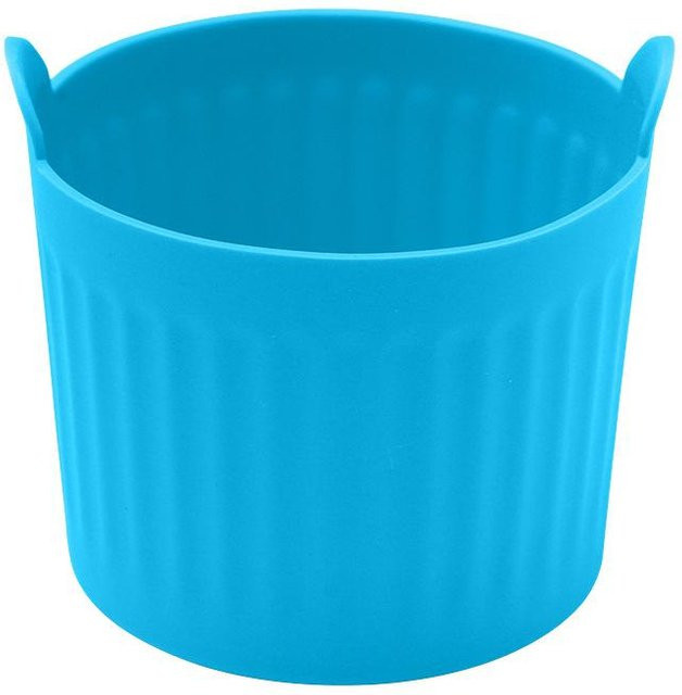 Lanzhong home life Silikon Eierkocherform für Air Fryer, Eierpochierbecher zum Backen von Pudding und Desserts, Blau, 12 Stück - Bild 1