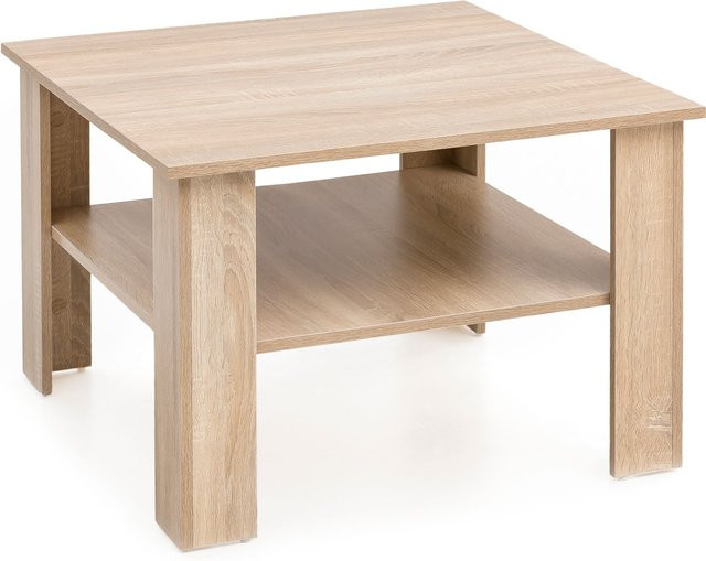 Moderner Couchtisch Wohnling in Braun mit vier Beinen, B/H/T: 60 x 42 x 60 cm - Bild 1