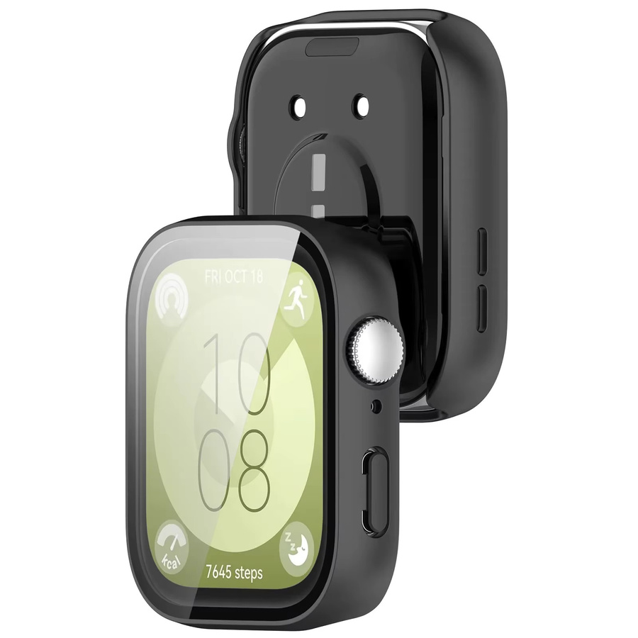 Huawei Schutzhülle und Glas für Huawei Watch Fit 3/4/4 Pro, Transparent - Bild 3