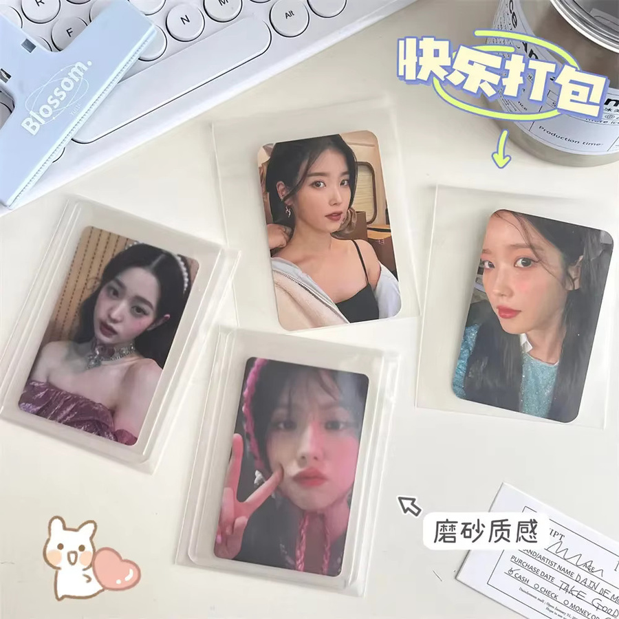 100 Stück Pelsone Kpop Toploader transparente Fotokartenschutz Kartenhüllen für Idol Karten, B/H: 13 x 8 cm - Bild 2