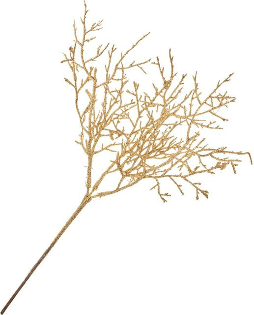 Künstlicher Deko-Zweig DPI in Gold, Länge: 38 cm - Bild 1