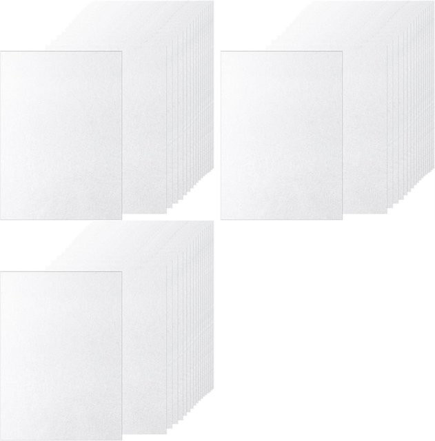 Y42A Schrumpfplastikfolien Set für kreatives Basteln und DIY-Schmuck, 45 Stück, Weiß - Bild 1