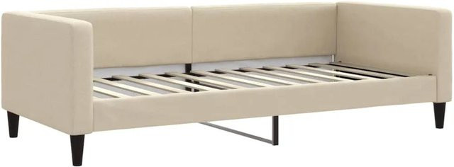 vidaXL Tagesbett in Beige mit modernem Design und Schlaffunktion, B/T/H: 90 x 200 cm - Bild 1