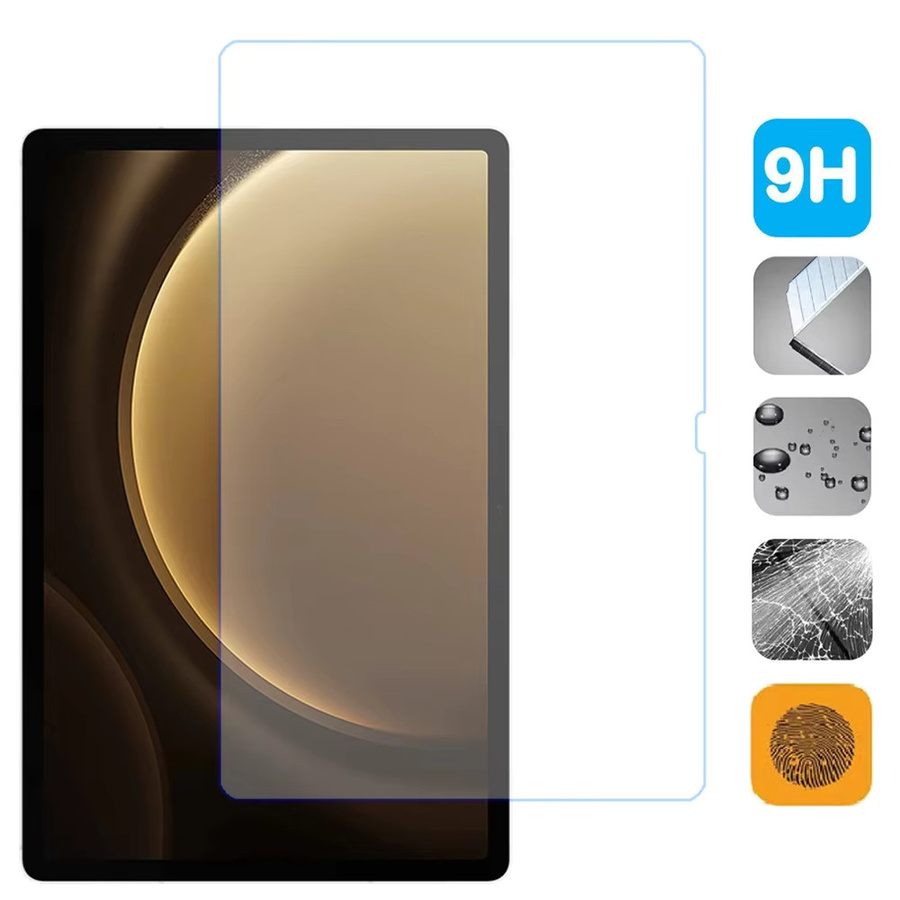 2er-Set Gehärtetes Glas Display Schutzfolie für Samsung Galaxy Tab S9 FE und Tab S9 FE Plus 12,4 Zoll (2023) SM-X610 X616B Transparent - Bild 2