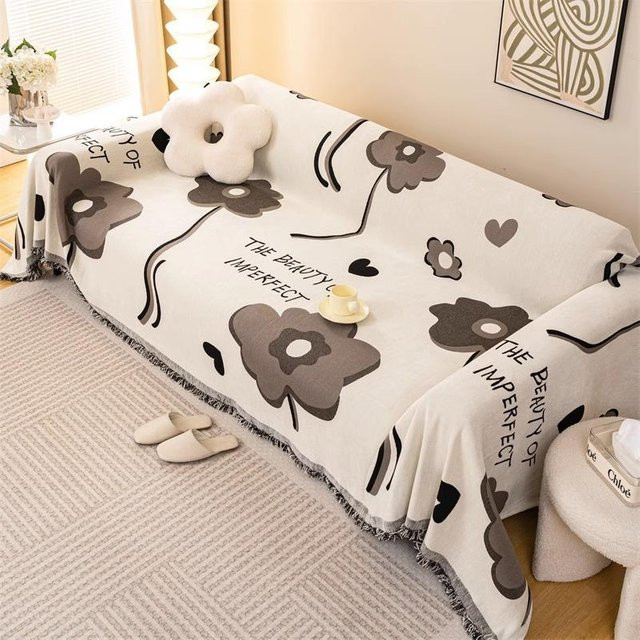 Universal Chenille Sofabezug Extra Groß, Staubdicht und Ganzjährig nutzbar, B/B: 180 x 130 cm - Bild 1