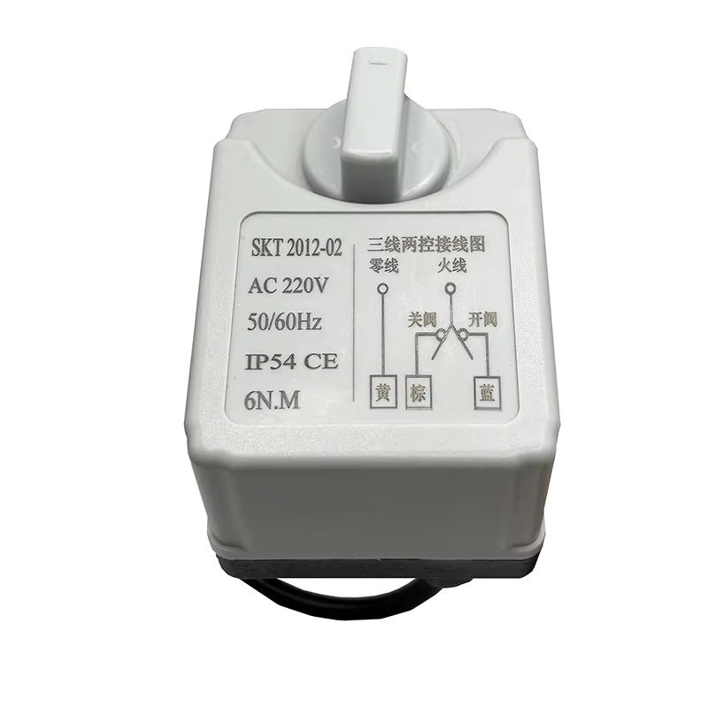 Acarps Motorisierter Kugelhahnantrieb mit manuellem Schalter DN15-50 3-Draht 2-Wege-Steuerung Elektrischer Kugelhahnmotor in Grau - Bild 3