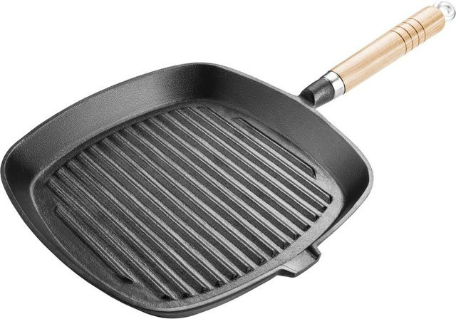 KATOMIX Grillpfanne LT 1063 aus Gusseisen, Durchmesser: 24 cm, Schwarz - Bild 1