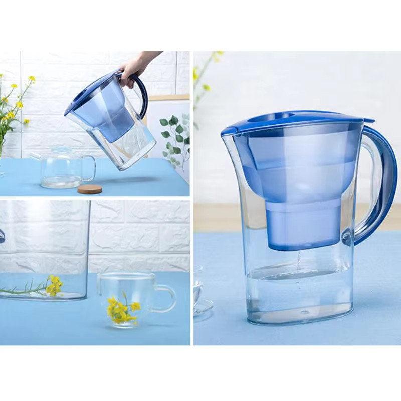 ATWFS Wasserfilter Krug mit 2,5 l Kapazität und vierschichtiger Filtertechnologie in Blau - Bild 2
