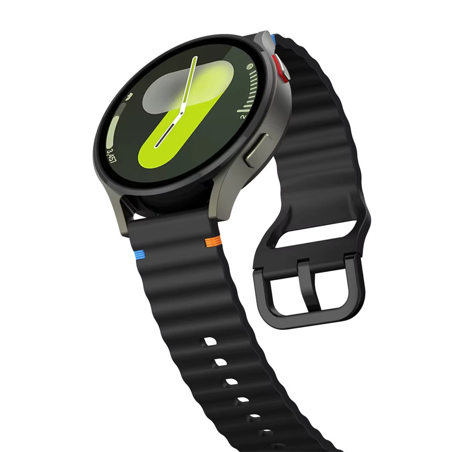 LCAPLE Uhrenarmband Silikon, Schwarz, Unisex - Bild 3