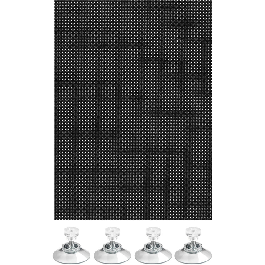 Gardinia Sonnenschutz aus Polyester in Schwarz, semi-transparent und thermoisolierend, B: 100 cm, H: 150 cm - Bild 2