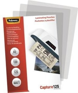 Fellowes Laminierfolien A3 matt, 125 Mikron, 100er-Pack - Bild 1