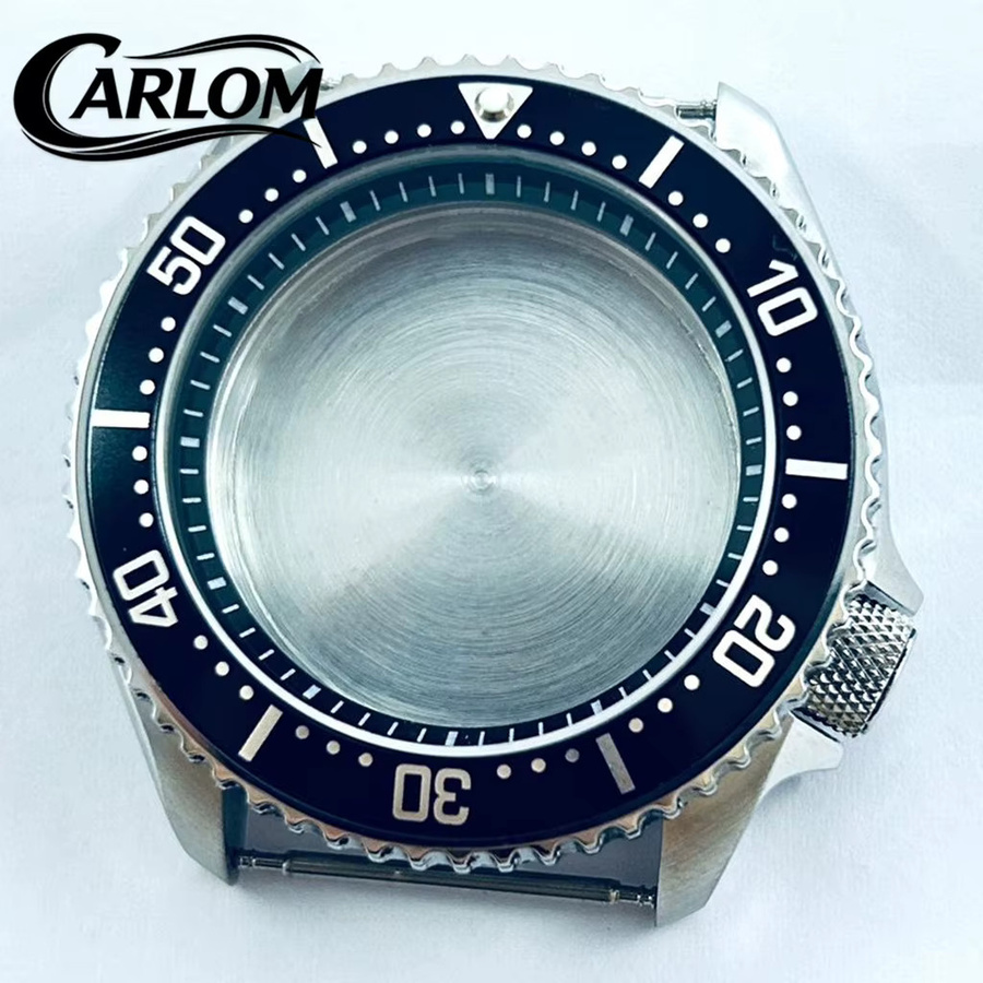 Uhrengehäuse Carloms, Edelstahl, Schwarz, 42 mm - Bild 1