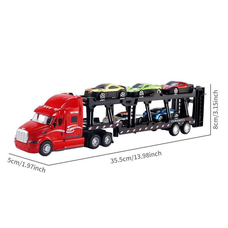 Legierungsspielzeugautos, LKW-Transportfahrzeuge, Metall, Set / Bundle - Bild 5