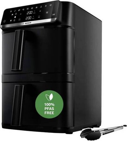 Bosch Serie 6 Double Stack Air Fryer mit Dual Zone, 12l, 2800W, Schwarz - Bild 1