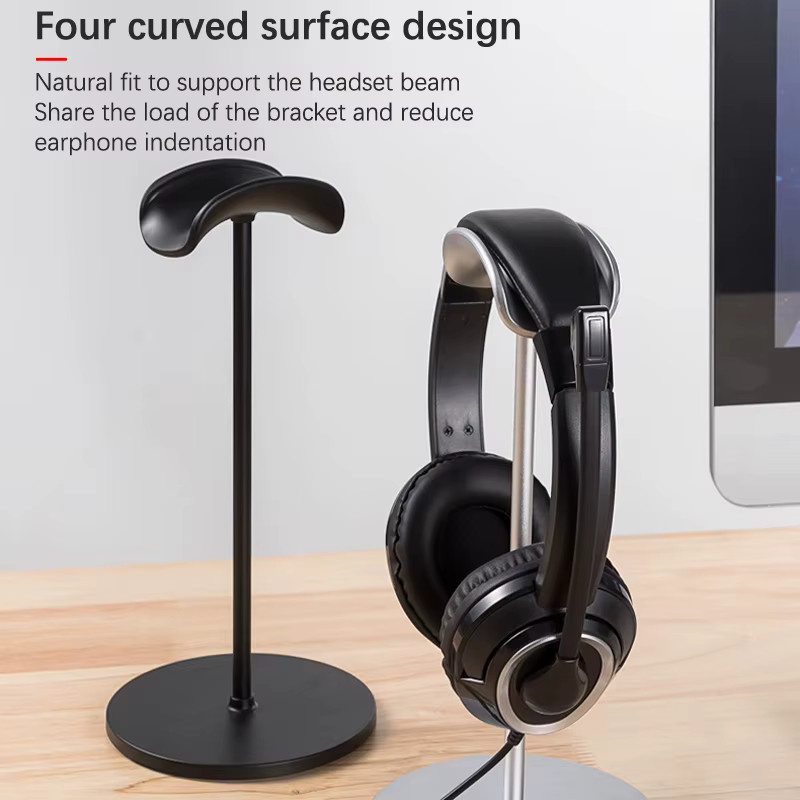 Stilvoller Kopfhörerstand für Headsets in Schwarz, abnehmbarer Headset-Halter für AirPods Max, Beats und Bose - Bild 2