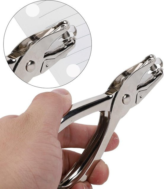 Igeteck 3er Set Edelstahl Lochzange für 6mm Einzelstanzung in Grau und Silber - Bild 1