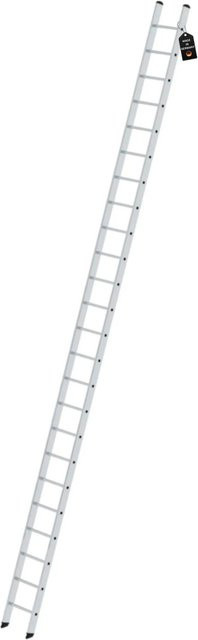 PROREGAL Sprossen-Anlegeleiter ohne Traverse in Silber mit 24 Sprossen - Bild 1