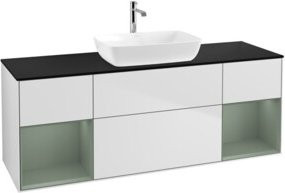 V&B Waschtischunterschrank Finion in Weiß lackiert, Breite: 160 cm, Tiefe: 50,1 cm, Höhe: 50,1 cm - Bild 1