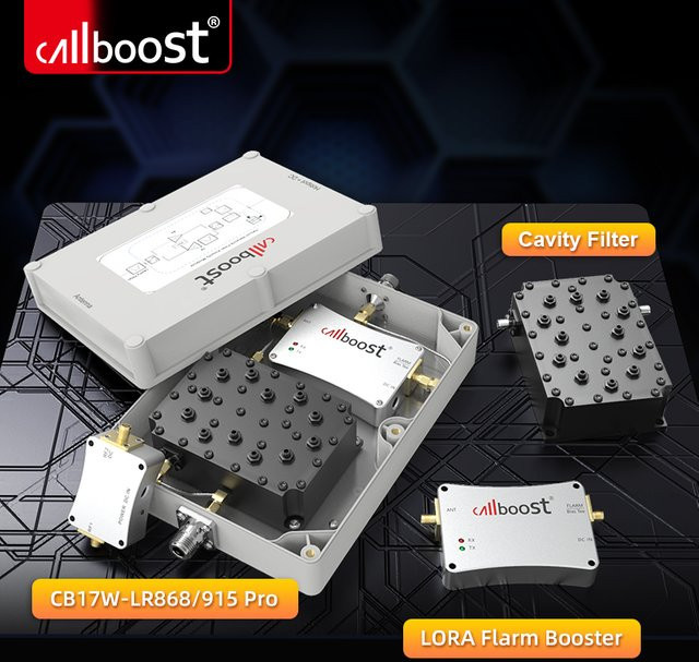 Callboost 868 MHz Flarm Booster mit 915 MHz Verstärker und Hohlraumfilter für LoRa Helium Netzwerke, wasserdicht - Bild 1