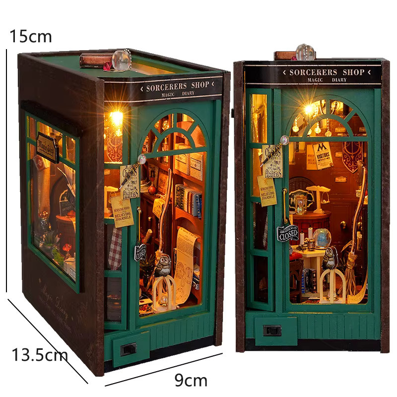 zuuton DIY Buch Nook Kit, 3D Puzzle, Holz, Fantasy, Bunt / Mehrfarbig - Bild 2