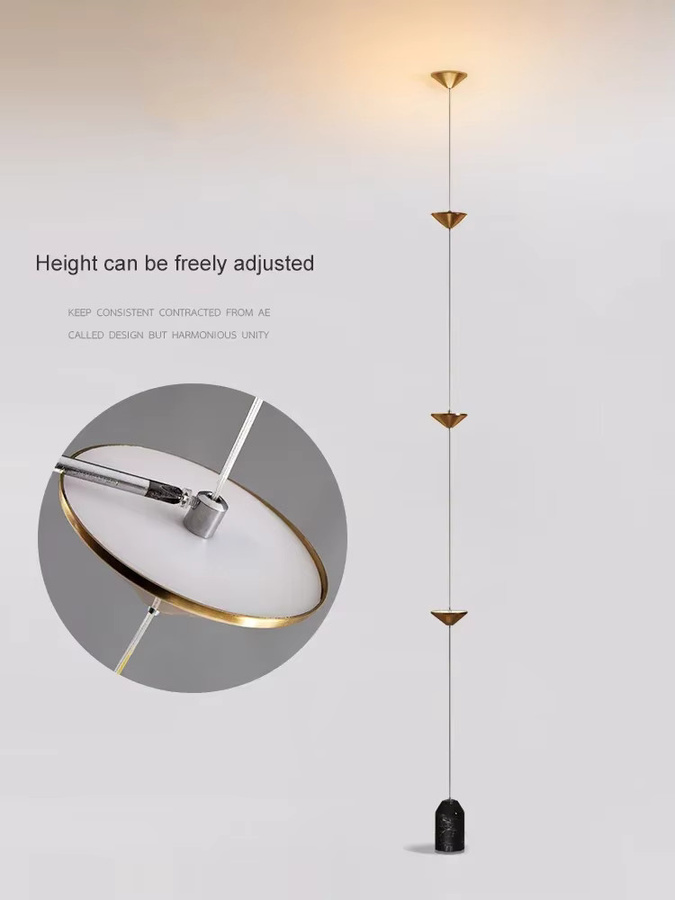 Xiuxiu Wandlampe in Gold/Messing mit Kegel-Design für Wohnzimmer, Flur und Schlafzimmer - Bild 2