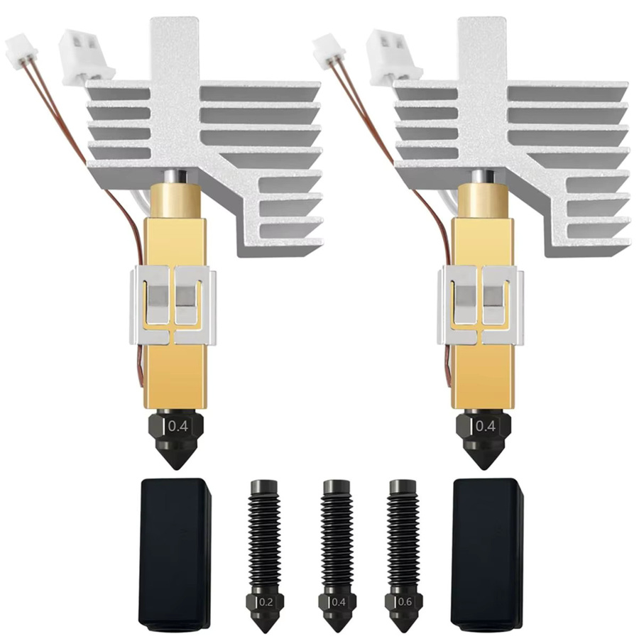 A78I 2er-Set Gehärtetes Stahl und Keramik Hotend-Kit für Centauri Carbon 2/CC2 Druckkopf-Extruder mit zusätzlicher gehärteter Düse, 0,4 mm - Bild 2